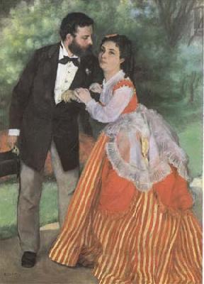 Pierre-Auguste Renoir The Painter Sisley and his Wife (mk09) Norge oil painting art